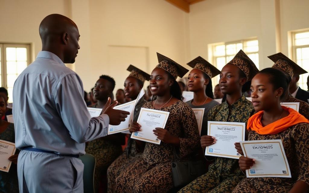 Promotion de diplômés de l'Académie Maria