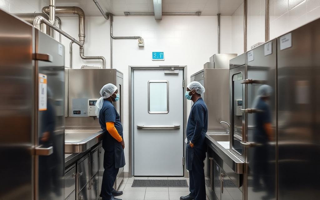 Unité de transformation avec chaîne du froid